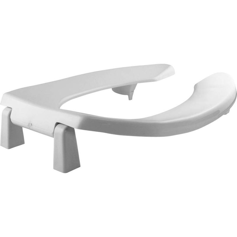 BEMIS 2L2155T 000 Medic-Aid 2" Lift Raised Open Front Plastic Toilet Seat, ELONGATED, Long Lasting Solid Plastic, White - Image 2
